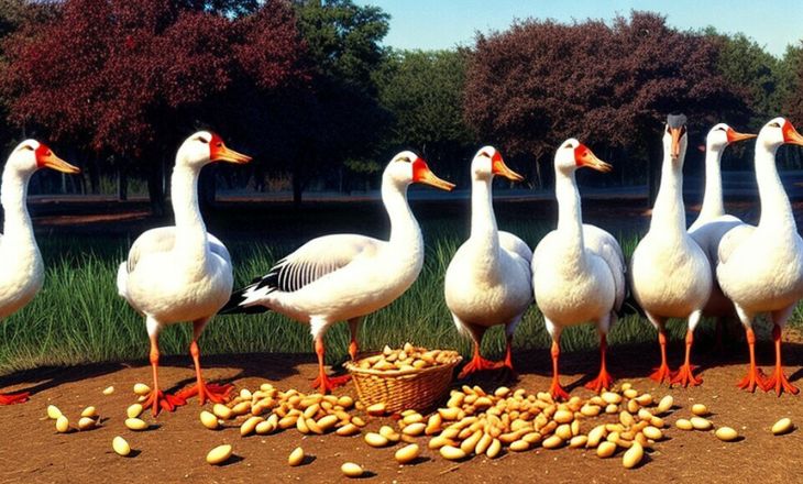 CAN GEESE EAT NUTS